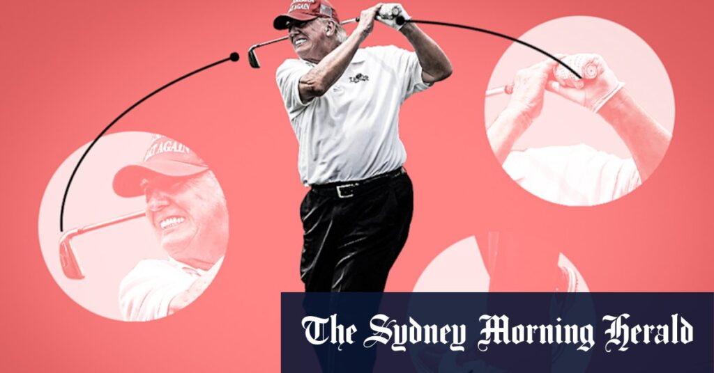 The US President’s golf equipment made in China