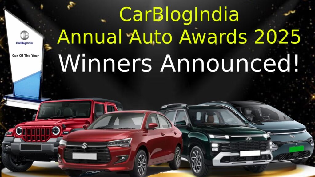 CarBlogIndia Annual Auto Awards 2025 Winners