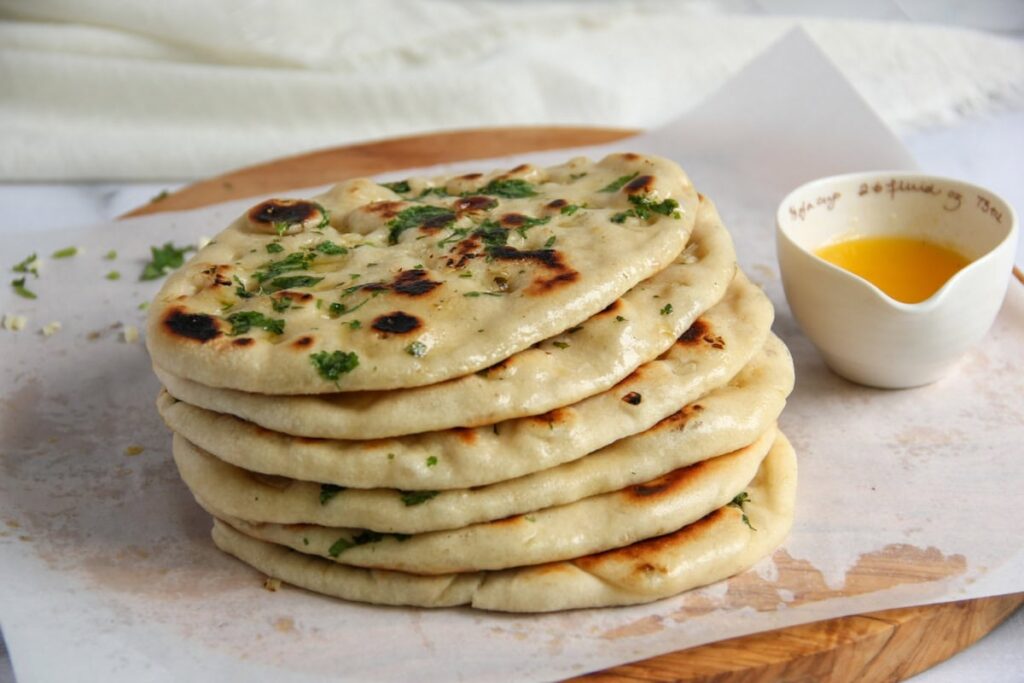Quick Indian-Style Naan Without Yeast