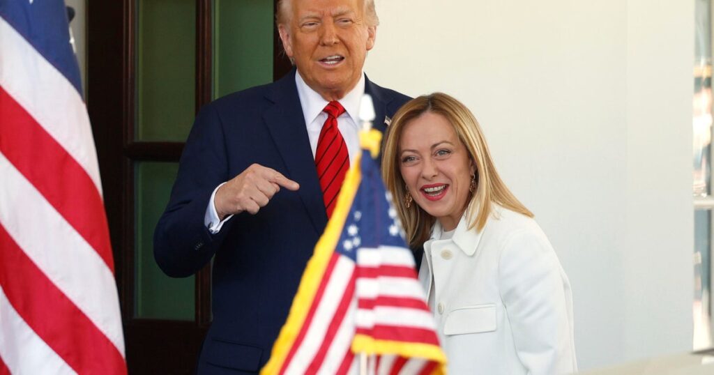 Italy's Giorgia Meloni meets with Trump at the White House amid EU anxiety