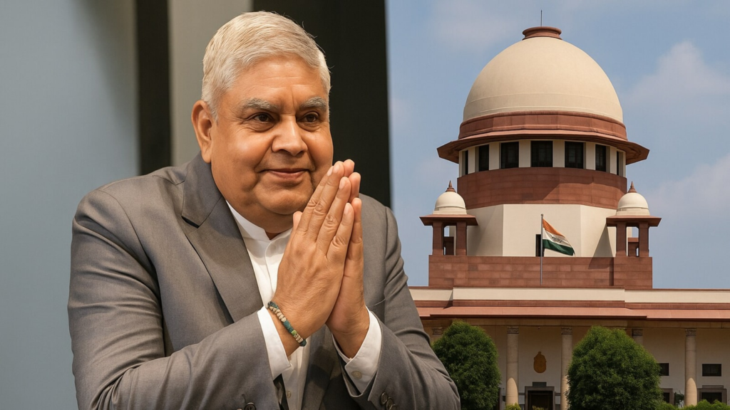 ‘On what basis?’ Jagdeep Dhankar launches all out attack on SC for setting deadline on President’s assent to State Bills