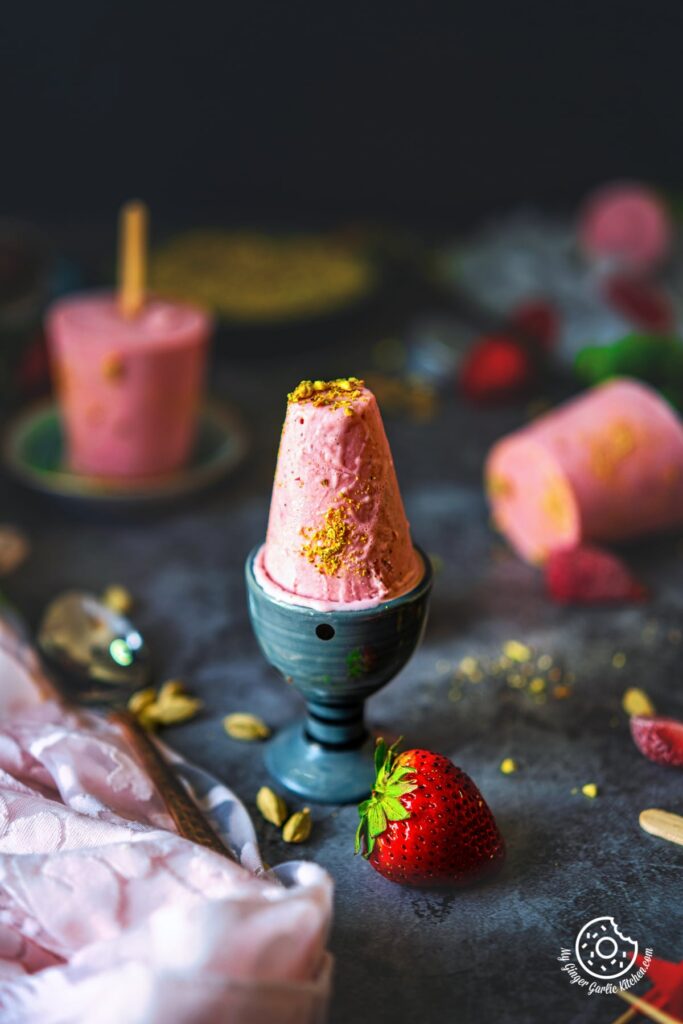 Strawberry Kulfi Recipe