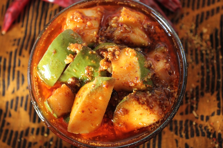 Gujarati Mango Pickle Recipe