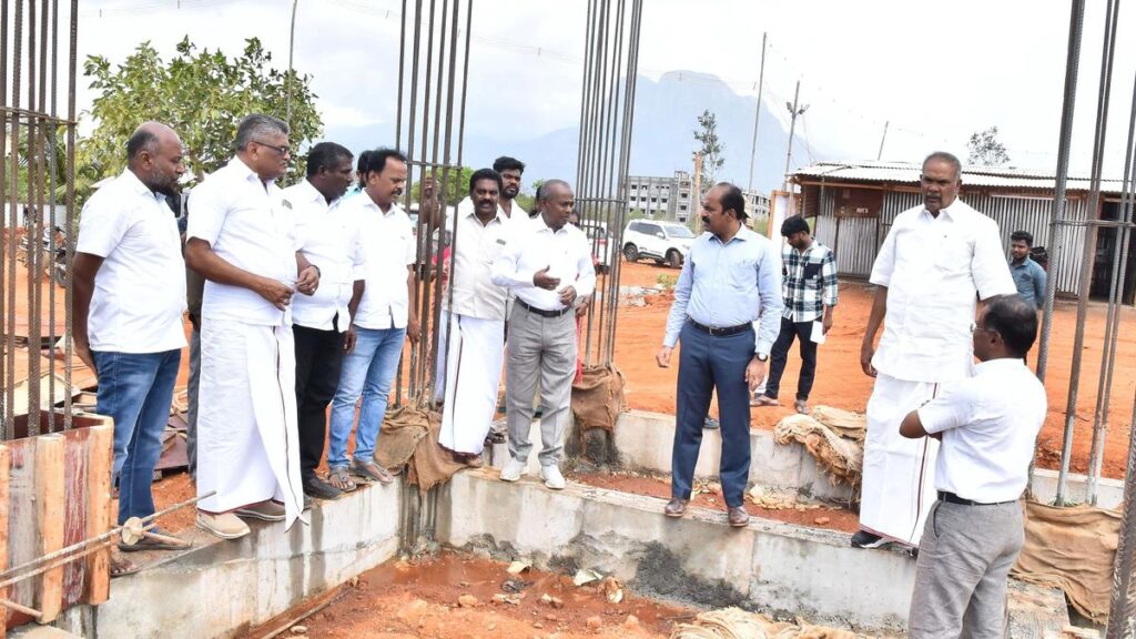 Speaker, Tirunelveli Collector review progress of ongoing development schemes of Radhapuram constituency