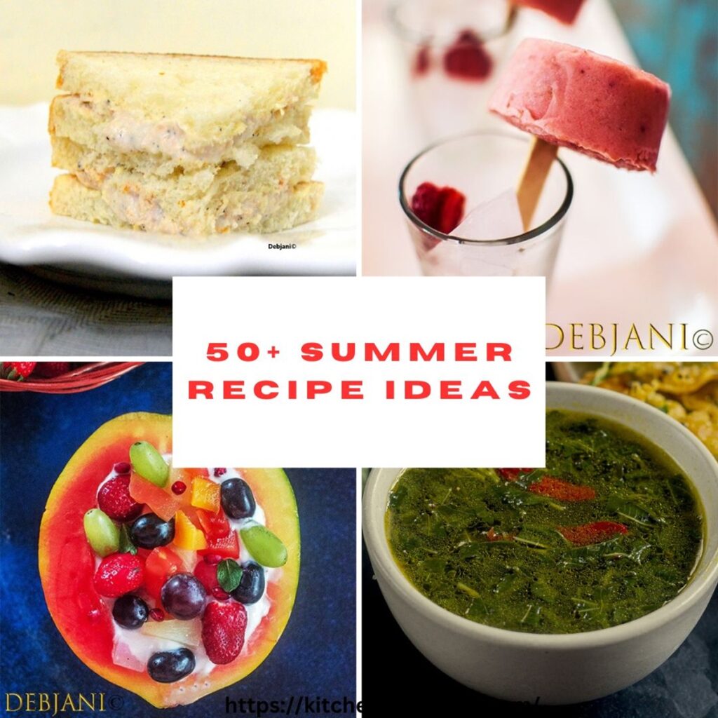%50+ Summer Recipe Ideas Debjanir Rannaghar