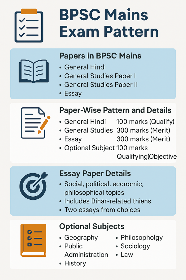 BPSC Mains Exam Pattern | Our Education