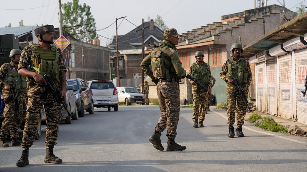 Security personnel keep vigil amid high alert after India struck nine terror targets in Pakistan and PoK