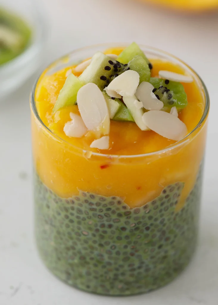 Mango Matcha Chia Pudding Recipe