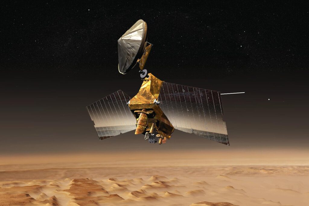 NASA’s Mars Reconnaissance Orbiter used aerobraking to orbit around Mars.