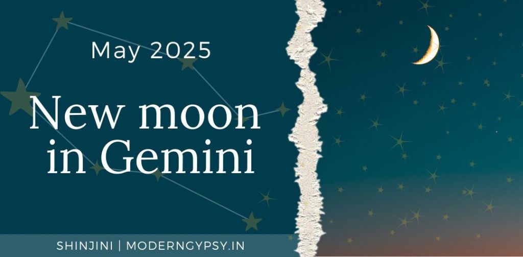 Tarot spread and astrology and tarot forecast for the May 2025 new moon in Gemini