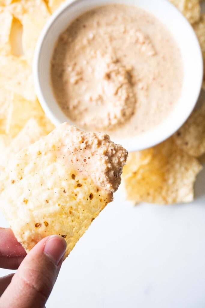 Vegetarian-friendly salsa de cacahaute (peanut and chile salsa)