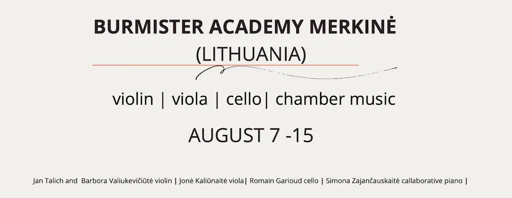 Burmister Academy 2025: Music, Mentorship & Merkinė