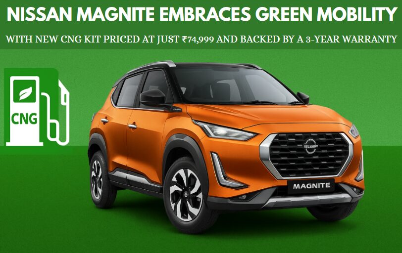 Go Green with Style: Nissan Magnite Now Available with CNG Option!