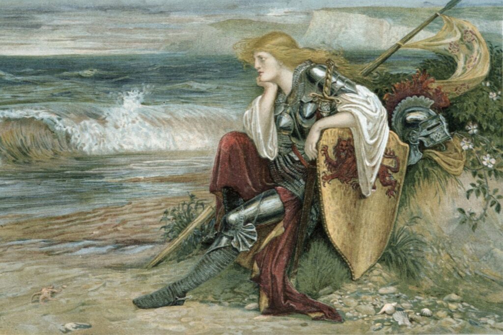 Britomart by Walter Crane (1900). Library of Decorative Arts, Paris.