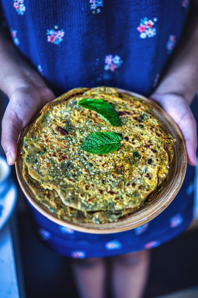 Pudina Paratha - Mint Paratha