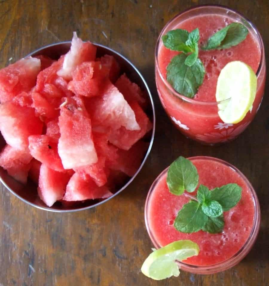 Quick Minty Watermelon Lemonade Recipe