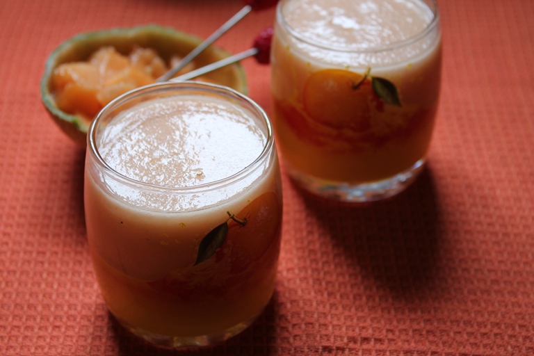 Muskmelon Juice Recipe (Cantaloupe Juice)