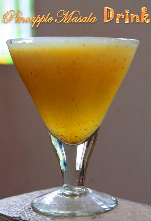 Pineapple Masala Drink Recipe