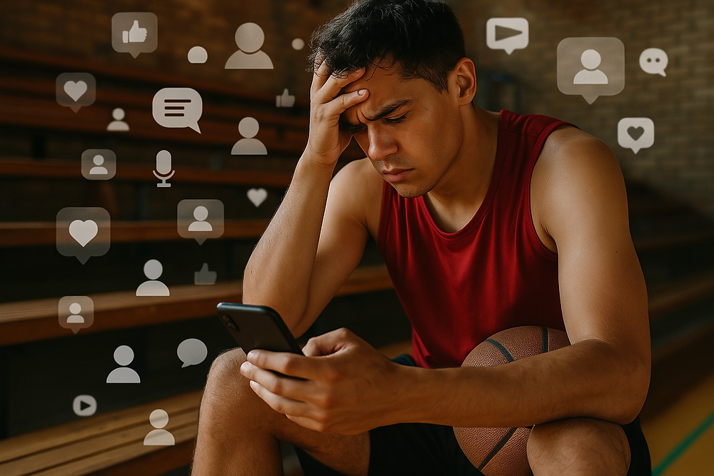 The Impact of Social Media on Athlete Mental Health