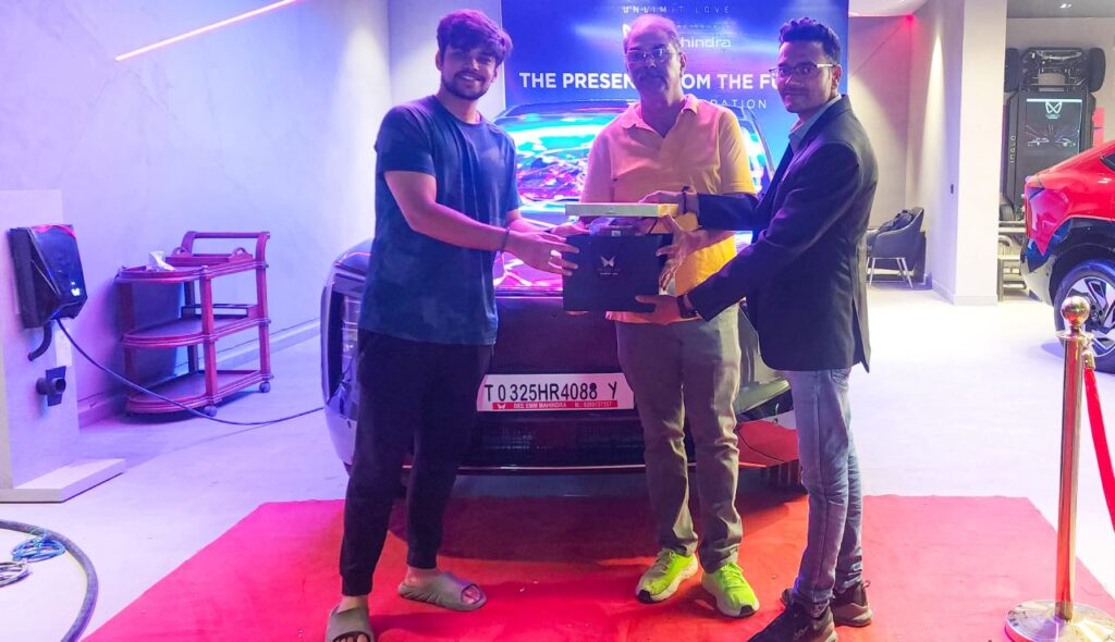 Deep Forest Mahindra XEV9e Delivery to Wing Commander Retd Vijay Verma - CarBlogIndia