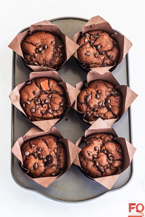 Sinful Decadent Eggless Chocolate Muffins