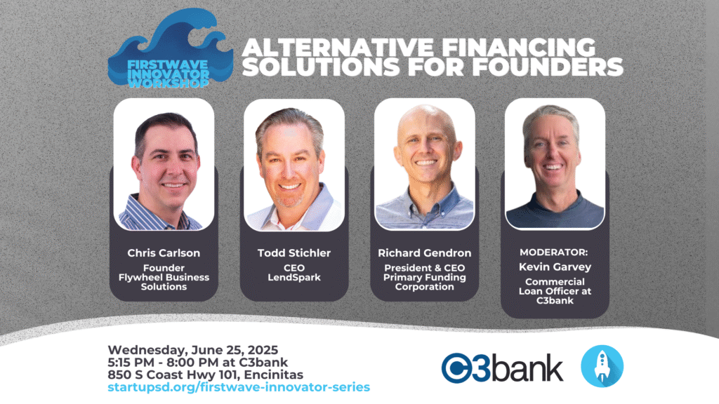 FirstWave Innovative Workshop - ALTERNATIVE FINANCING SOLUTIONS FOR FOUNDERS