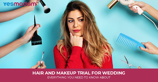 Hair and Makeup Trial for Wedding