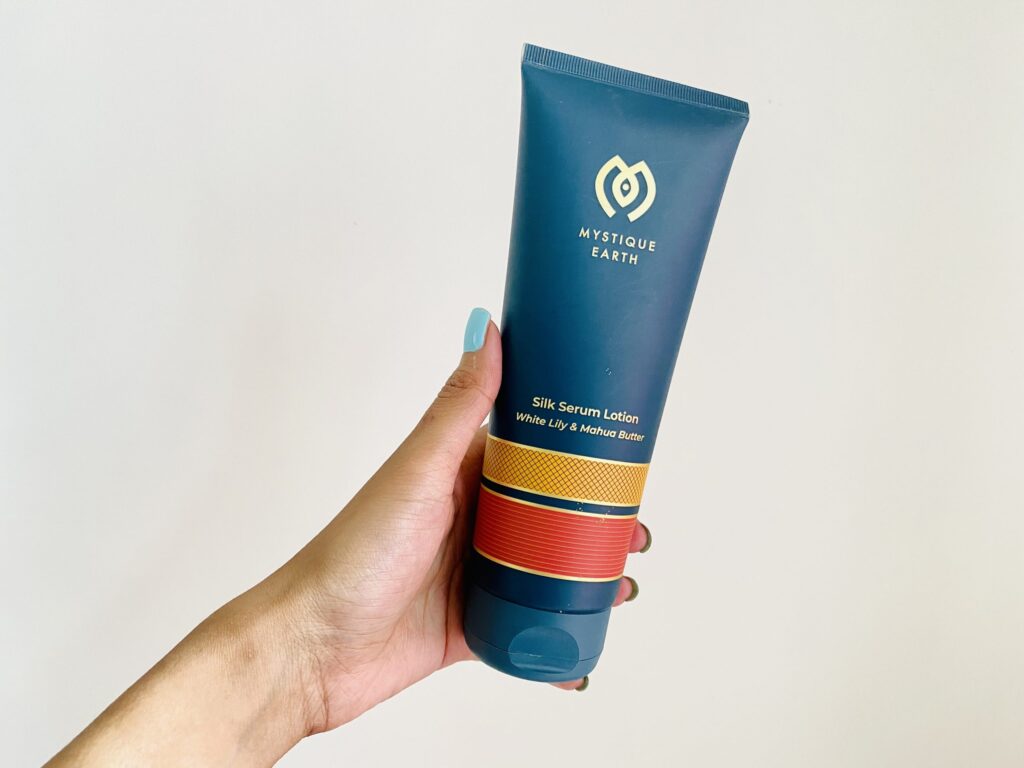 Mystique Earth Silk Serum Lotion with White Lily & Mahua Butter Review