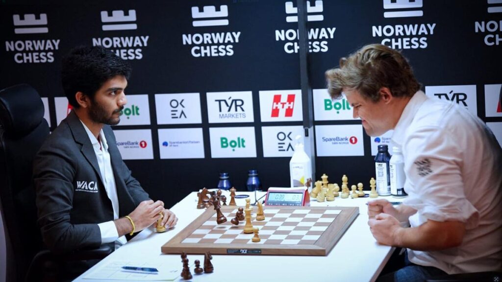 Gukesh blunders against Caruana as Carlsen wins Norway Chess title for seventh time