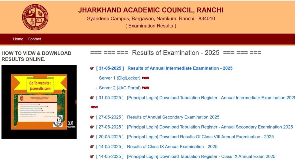 Jharkhand JAC 12th Result 2025 Highlights: Class 12 results OUT! Check Science, Commerce scores at www.jacresults.com