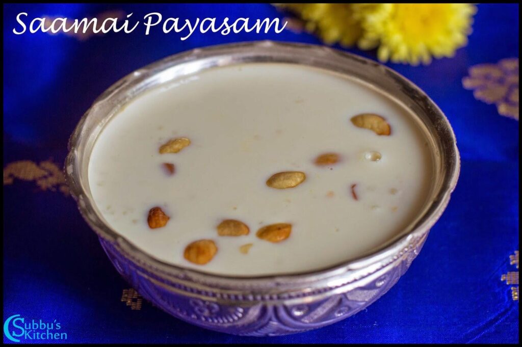 Saamai Paal Payasam Recipe | Indian Millet Dessert Recipe
