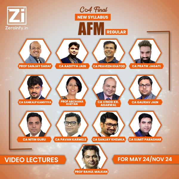CA Final SFM/AFM Best Faculty Video Lectures