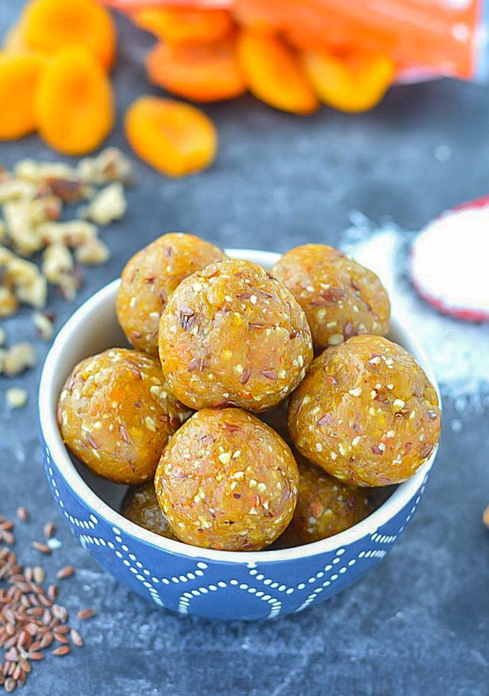 No Cook Apricot Energy Bites